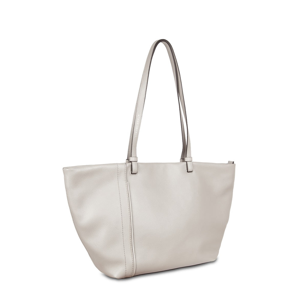 Samuel Ashley - Clementine Leather Tote Bag in light grey