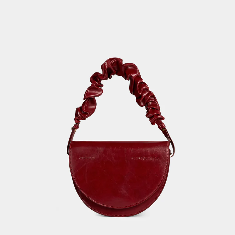 CHAUTFIFTH - DEMI Bag (include wrinkle strap)  Dark Red