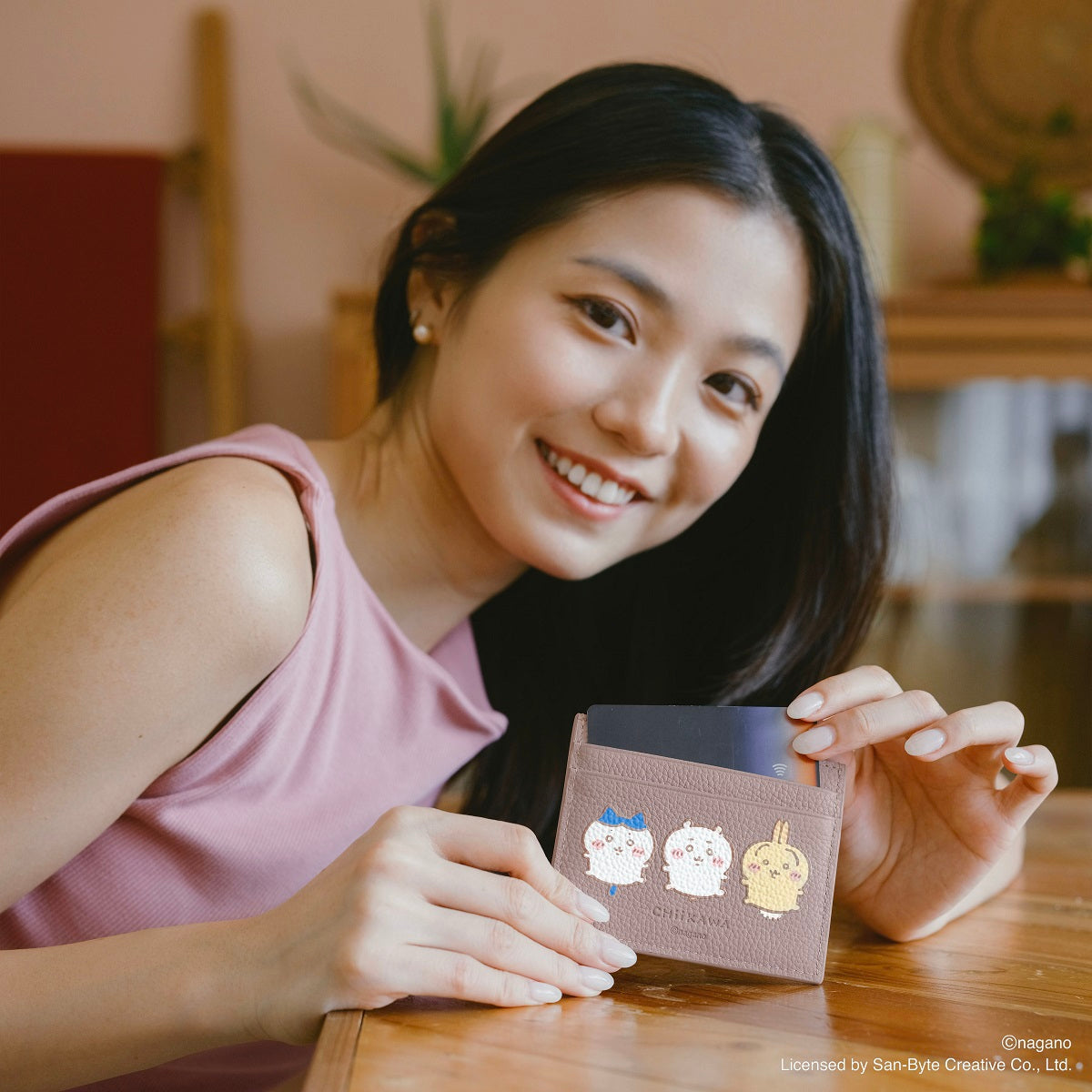 CHIIKAWA皮革卡片套- Samuel Ashley