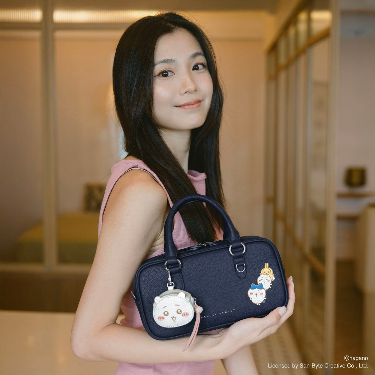 CHIIKAWA Leather Bag Charm - Samuel Ashley