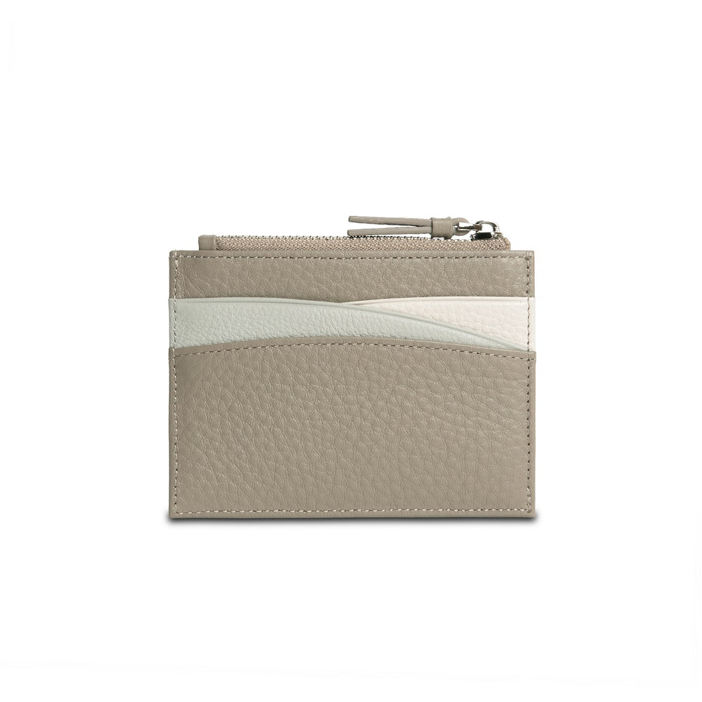 Amber Top Zip Leather Card Holder - Samuel Ashley