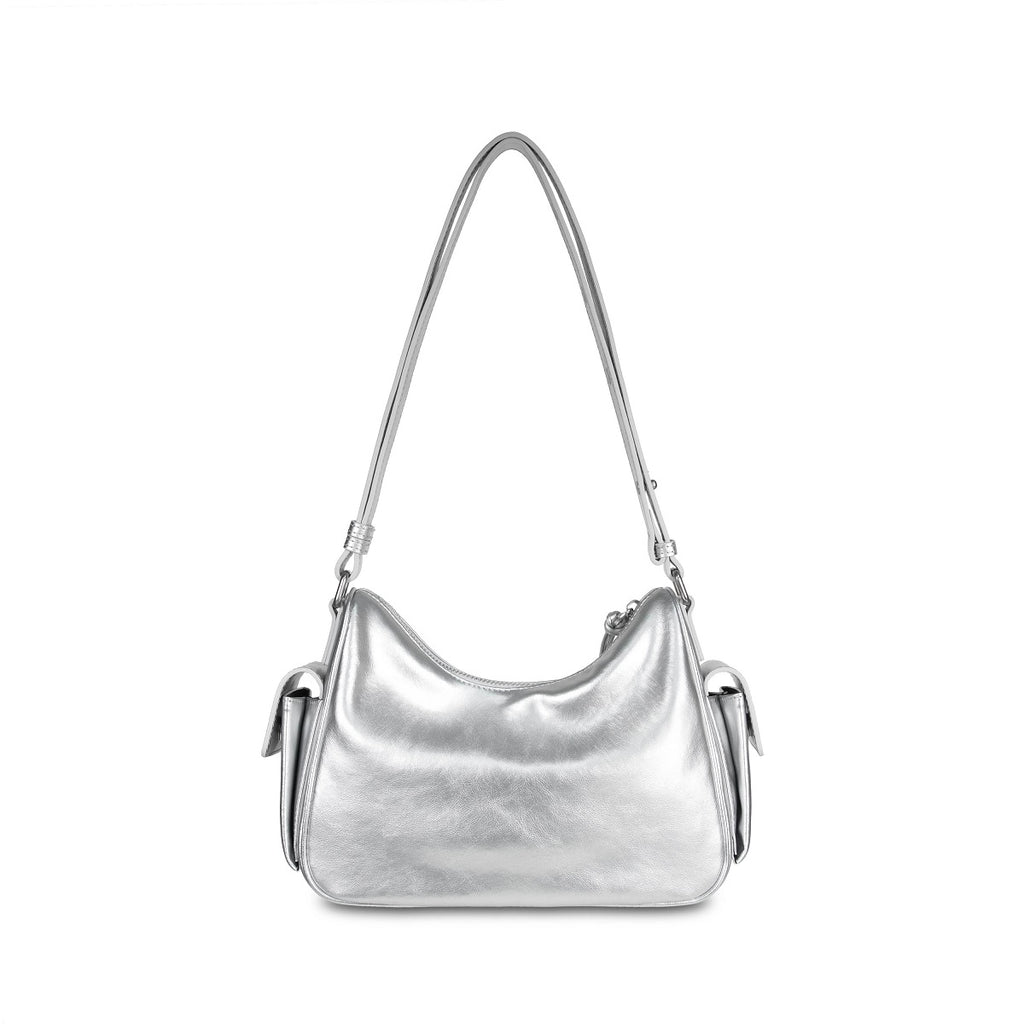 Samuel Ashley - Avril Leather Crossbody Bag in silver
