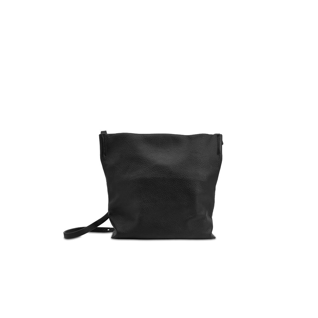Poppy Leather Crossbody Bag (Pebbled Black) - Samuel Ashley