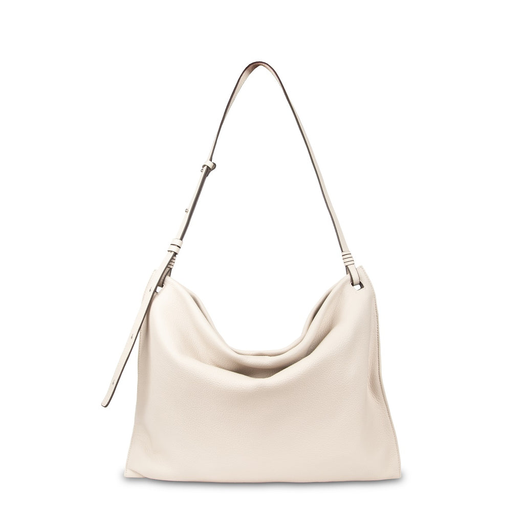 Samuel Ashley - Breezy East-West Leather Tote in sea salt