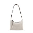Samuel Ashley - Cameron Leather Shoulder Bag in light grey