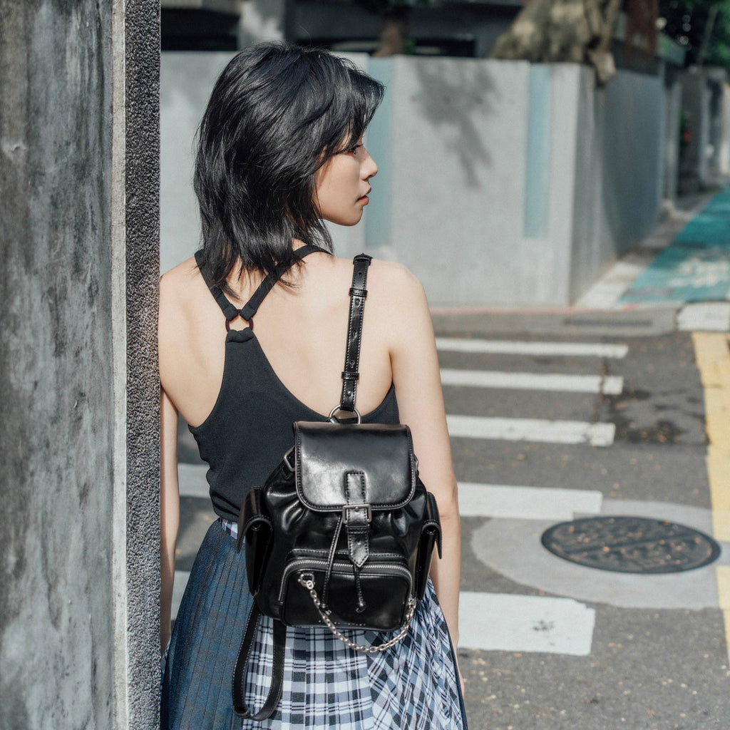 Samuel Ashley - Haari Leather Backpack in black