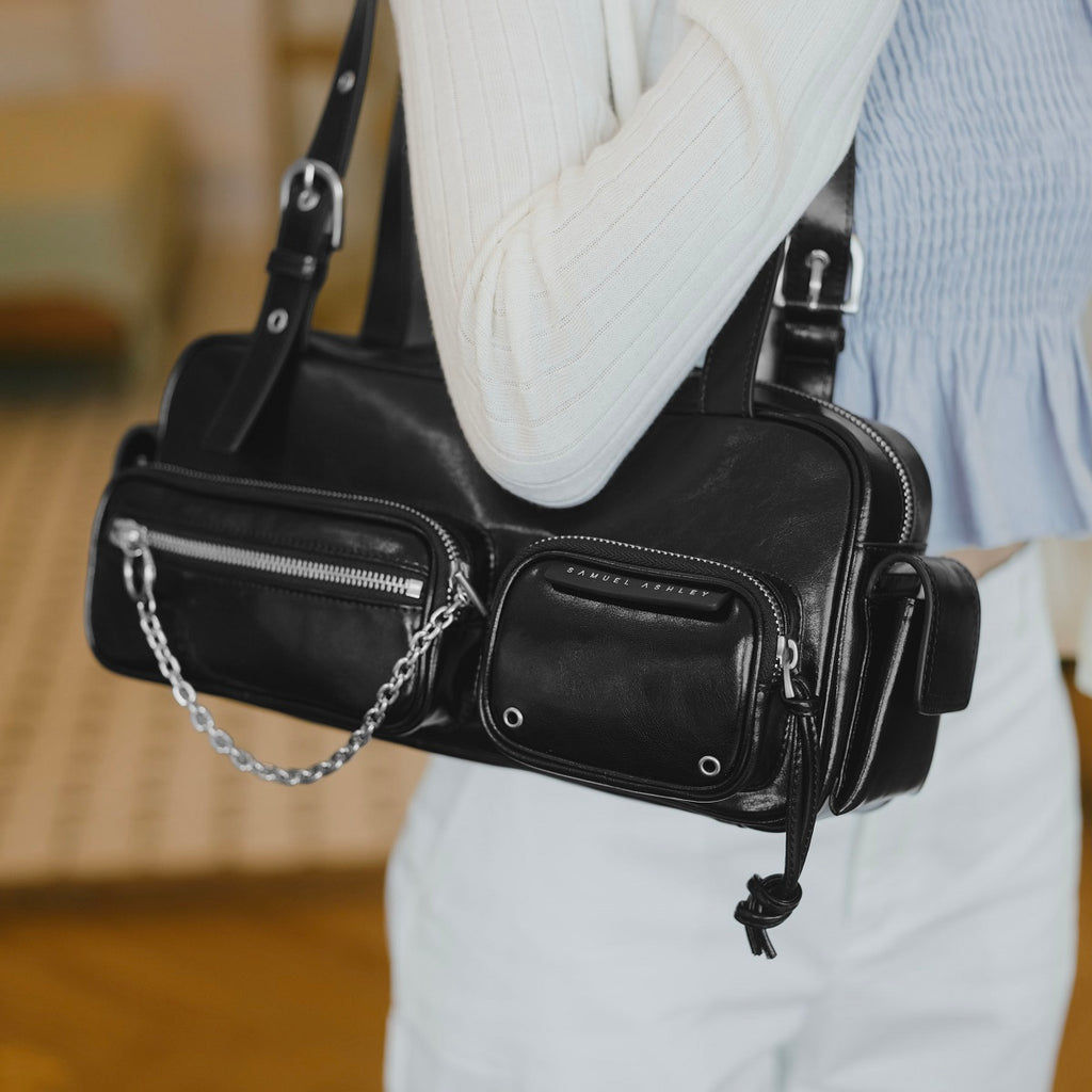 Queena Leather Tote Bag - Samuel Ashley