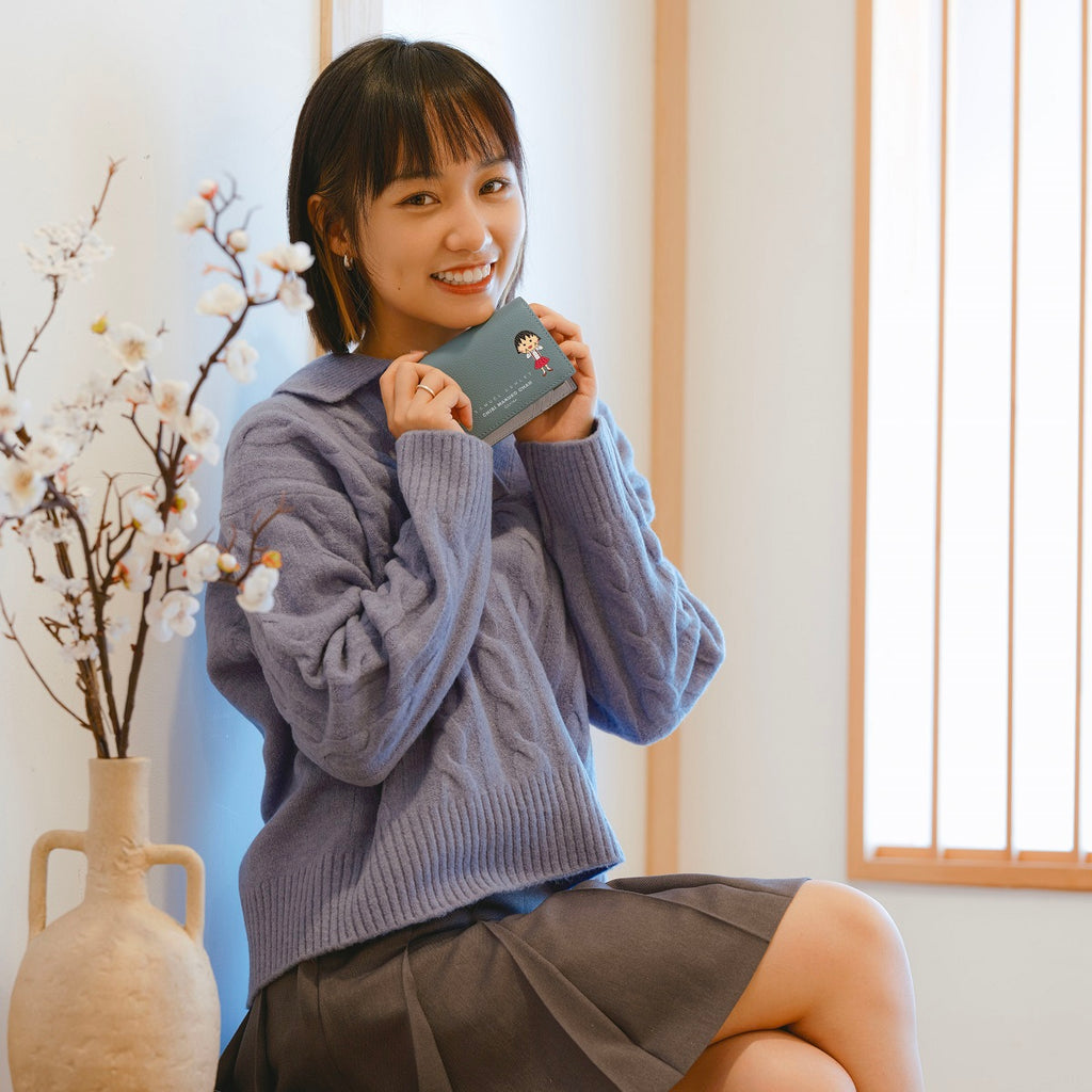 Samuel Ashley x Chibi Maruko Chan Bi-fold Leather Wallet - Pixie