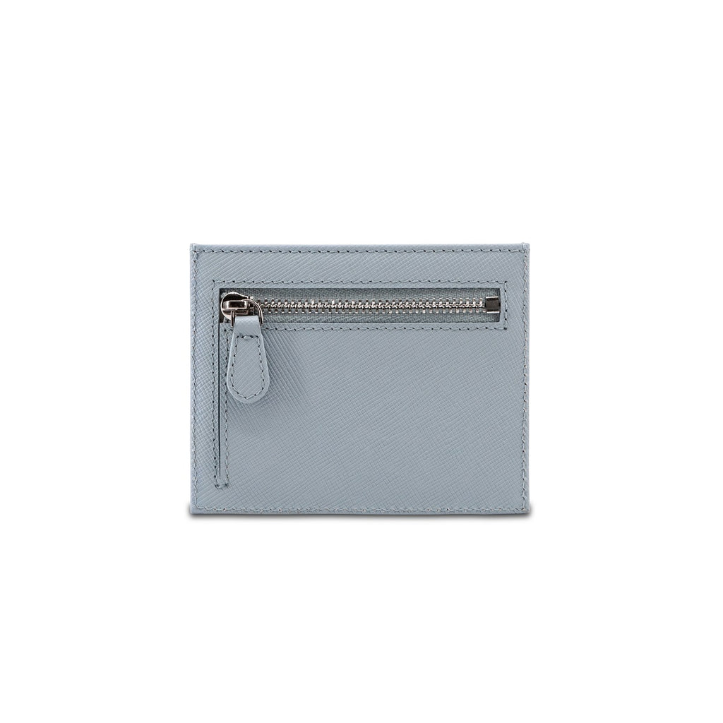 Samuel Ashley - Flynn Leather Card Holder in sky blue