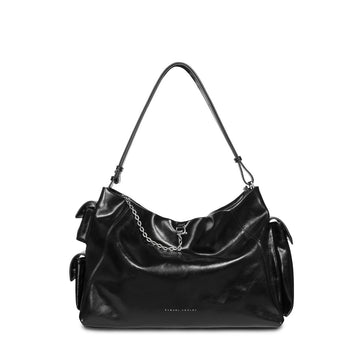 Samuel Ashley - Marley Leather Hobo in black