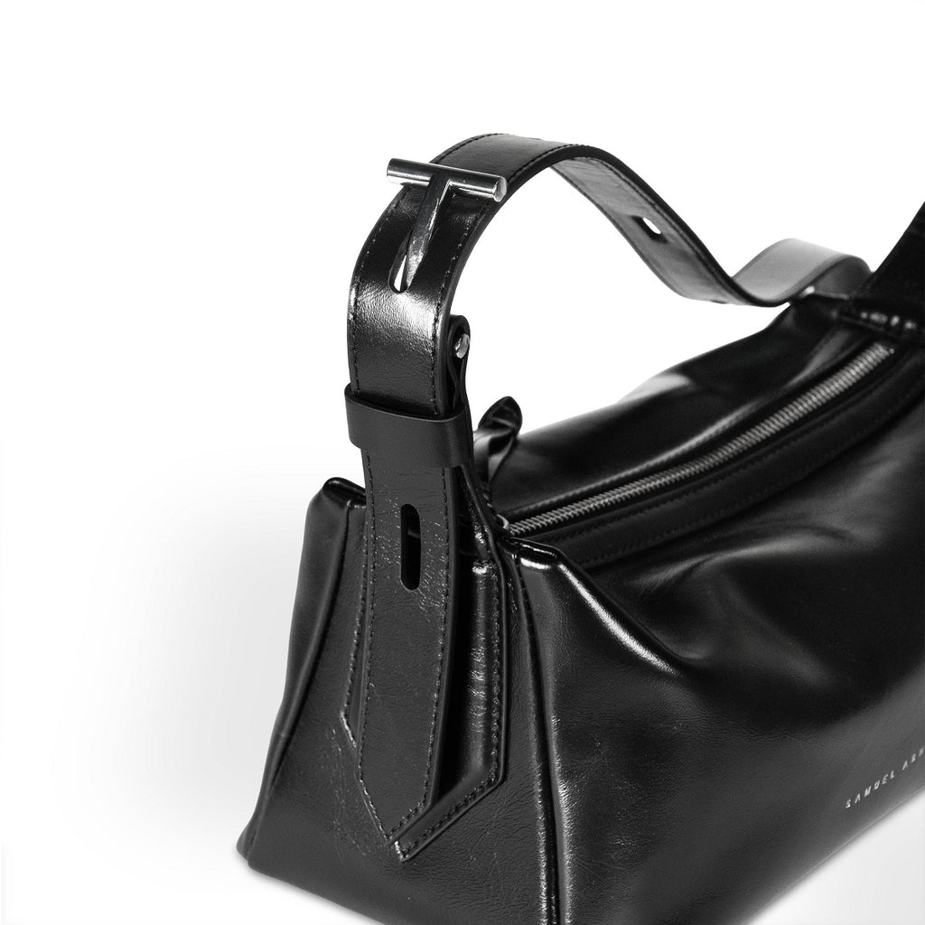 Samuel Ashley - Lumii Mini Leather Crossbody Bag in black