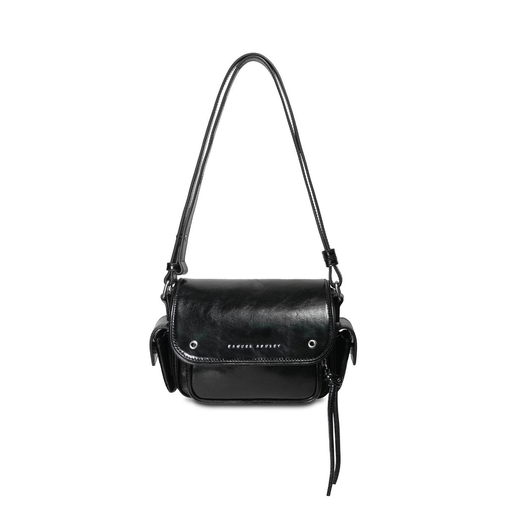 Samuel Ashley - Moona Leather Camera Bag in black