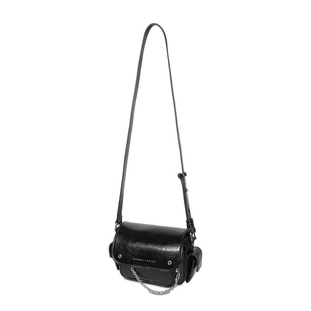 Samuel Ashley - Moona Leather Camera Bag in black