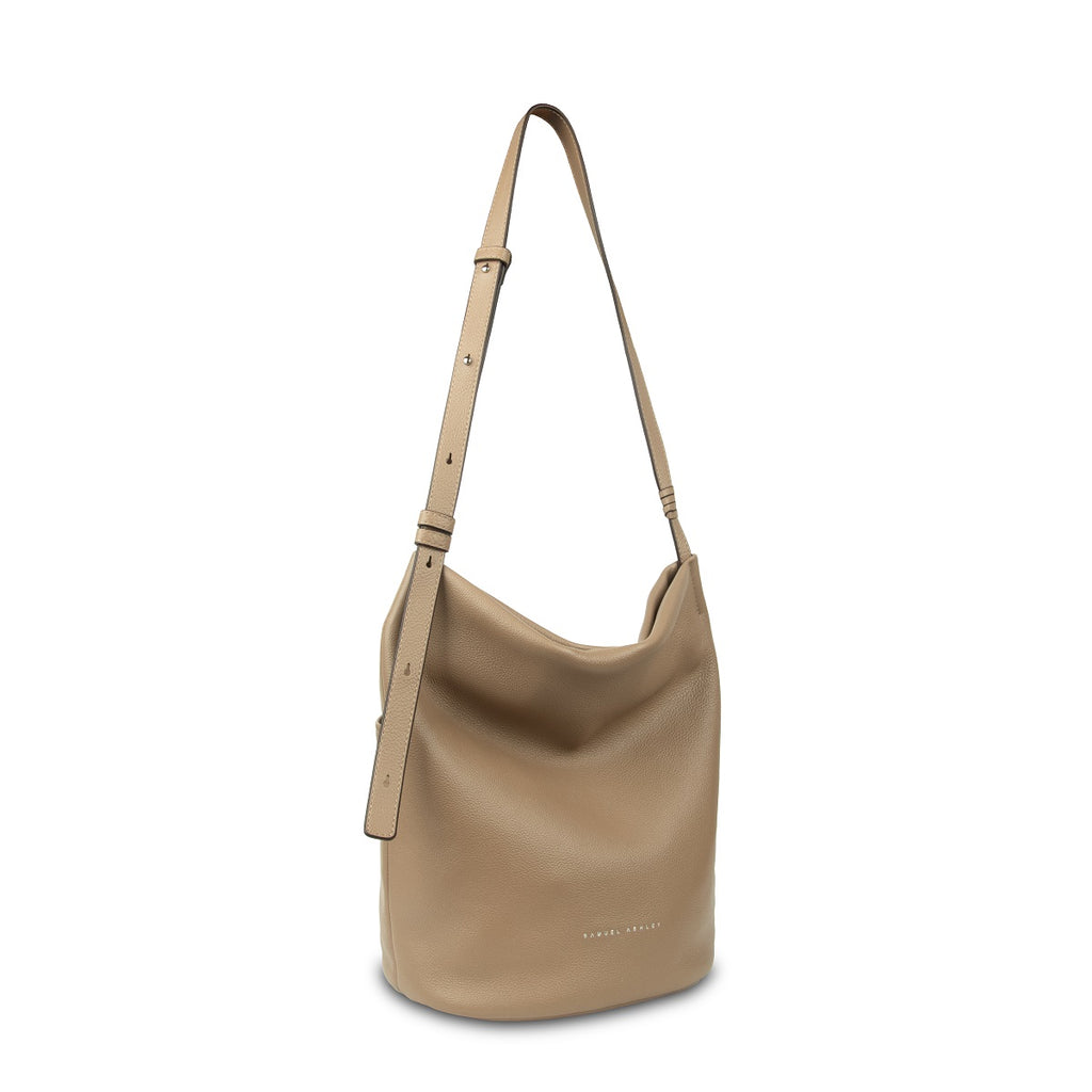 Samuel Ashley - Narissa Leather Bucket Bag in smooth clay