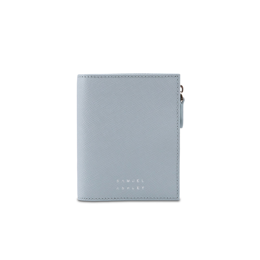 Samuel Ashley - Nyla Mini Leather Wallet in sky blue