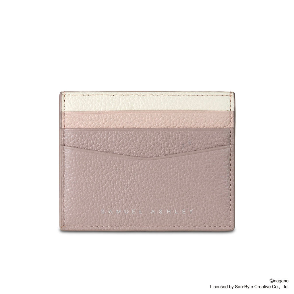 CHIIKAWA Leather Card Holder in pink - Samuel Ashley