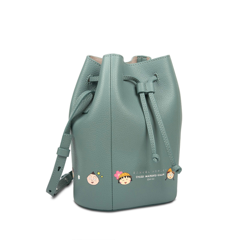 Samuel Ashley x Chibi Maruko Chan Leather Bucket Bag - Pixie