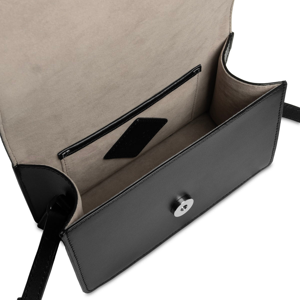 Samuel Ashley x Chibi Maruko Chan East-West Leather Crossbody Bag - Black