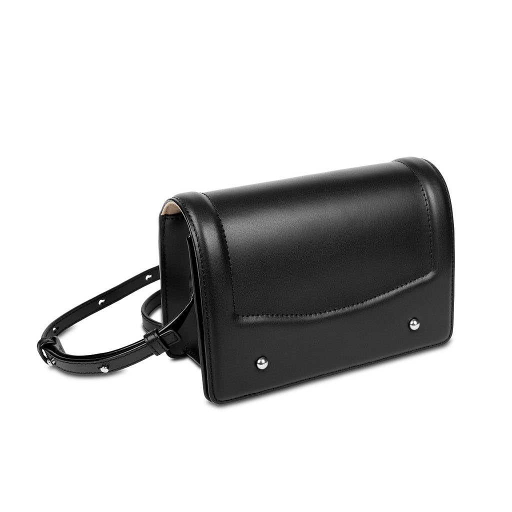 Samuel Ashley x Chibi Maruko Chan East-West Leather Crossbody Bag - Black
