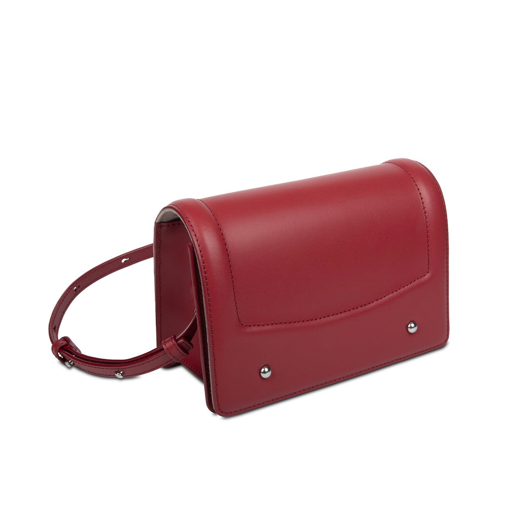 Samuel Ashley x Chibi Maruko Chan East-West Leather Crossbody Bag - Cherry
