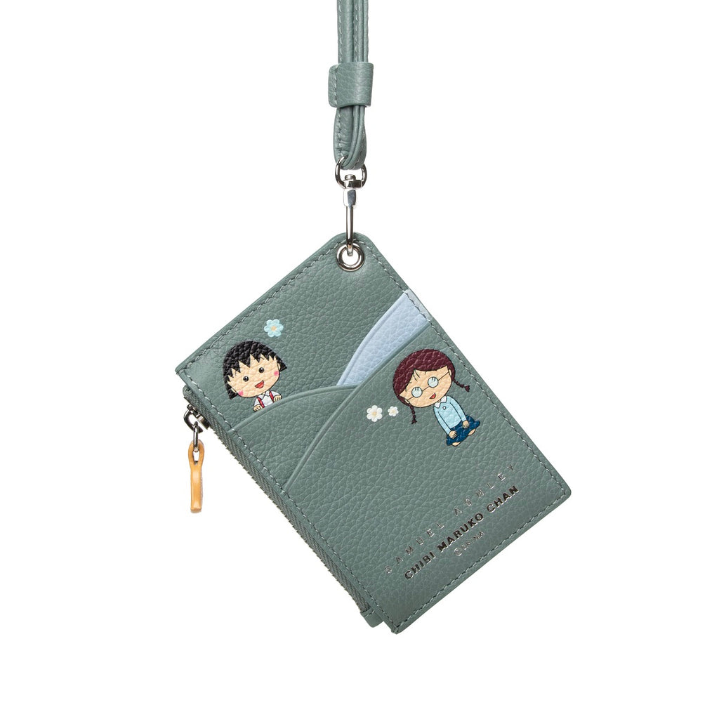 Samuel Ashley x Chibi Maruko Chan Leather ID Badge Holder  -Pixie