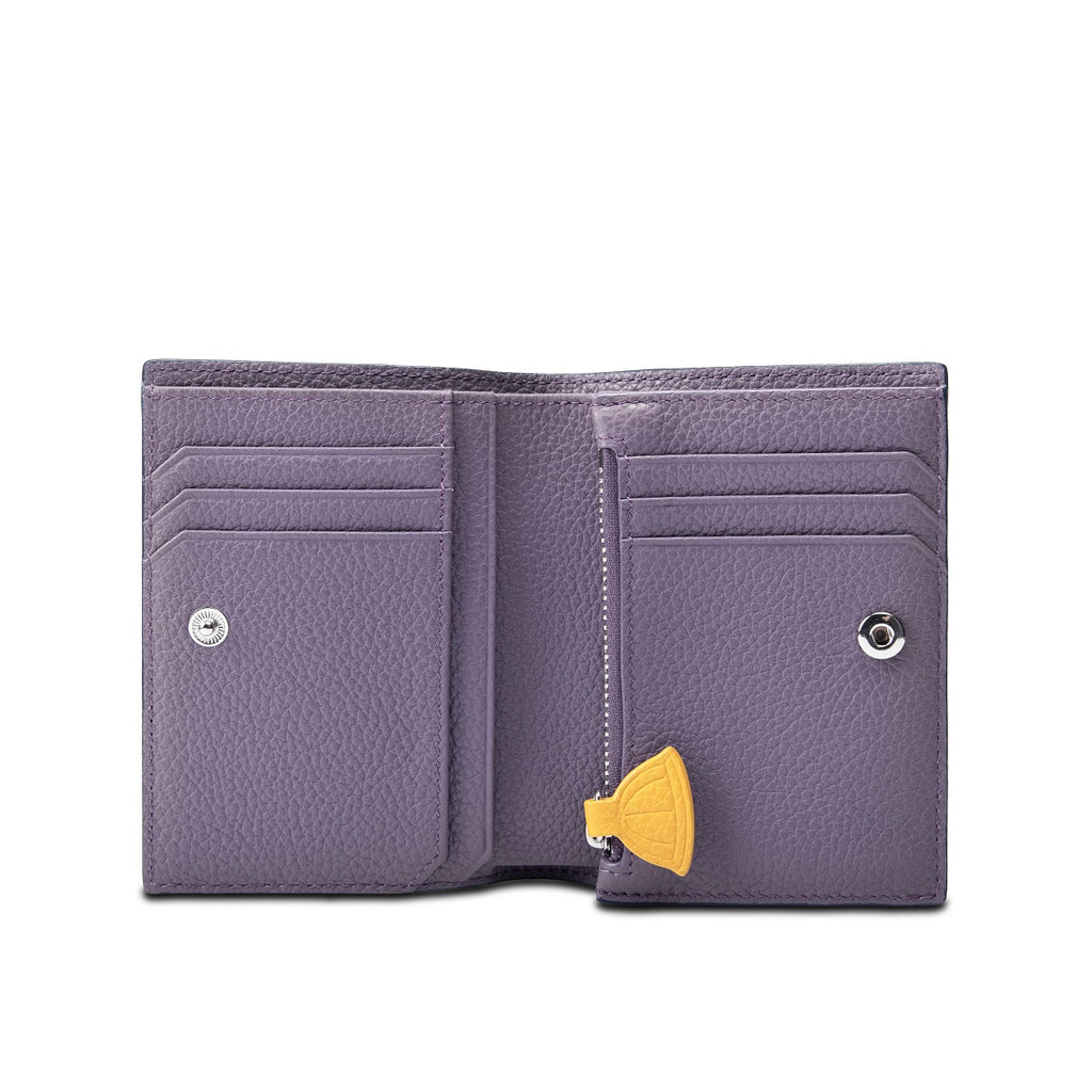 Samuel Ashley x Chibi Maruko Chan Bi-fold Leather Wallet - Navy