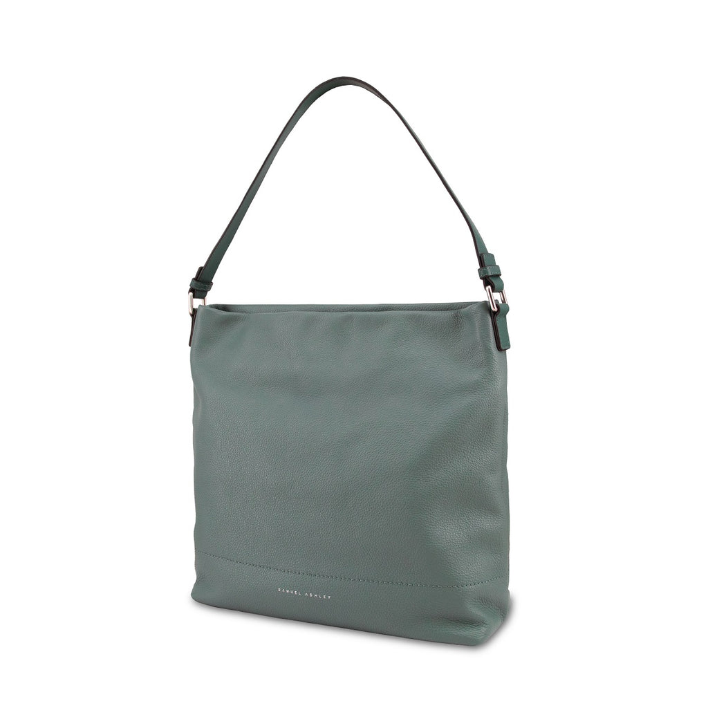Samuel Ashley - Savannah Leather Hobo in jungle green