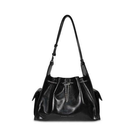 Samuel Ashley - Senya Leather Drawstring Bag in black