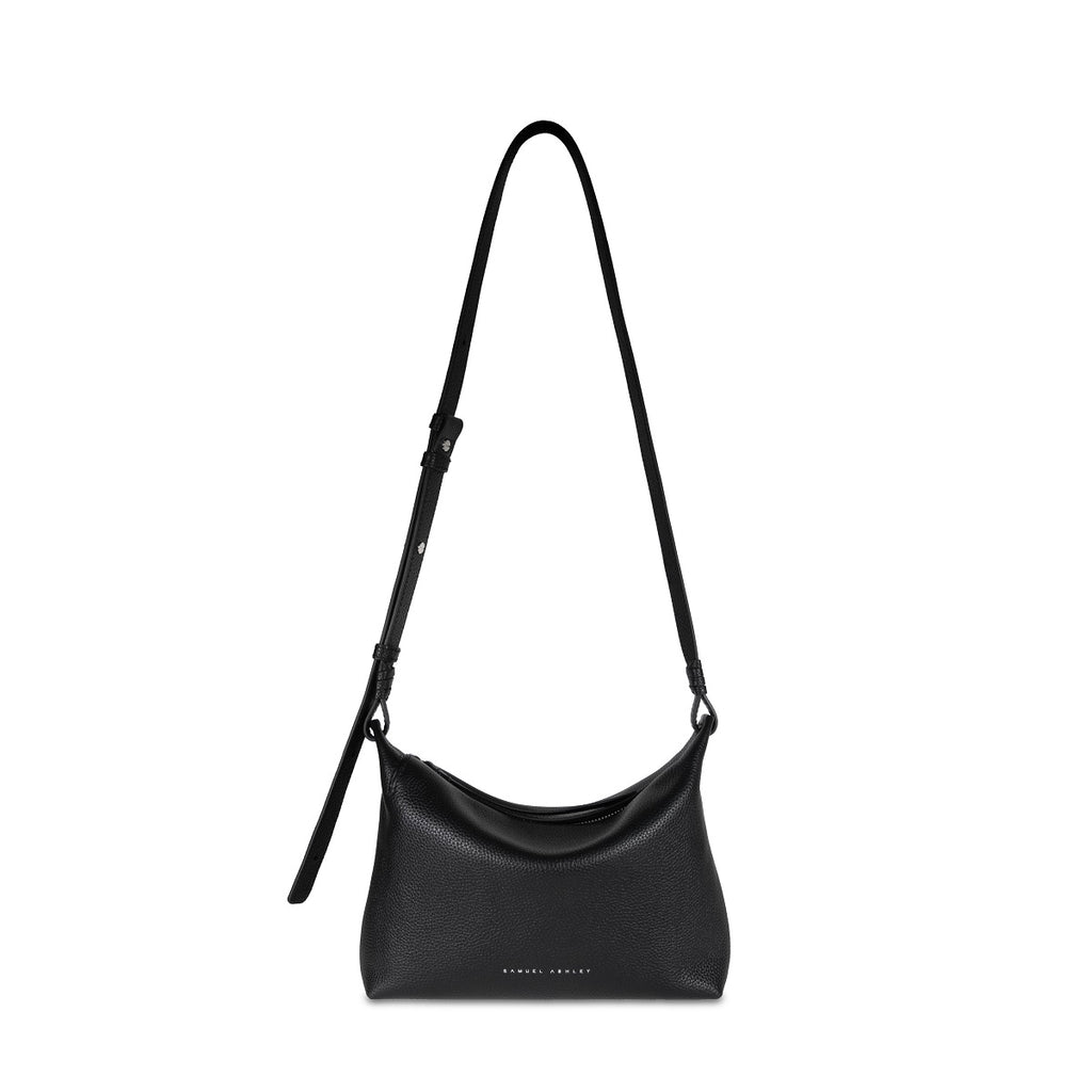Samuel Ashley - Shelly Leather Crossbody Bag in black