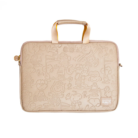 Vovarova x Peanuts - Beige/Yellow - Travelite Computer Bag - Samuel Ashley