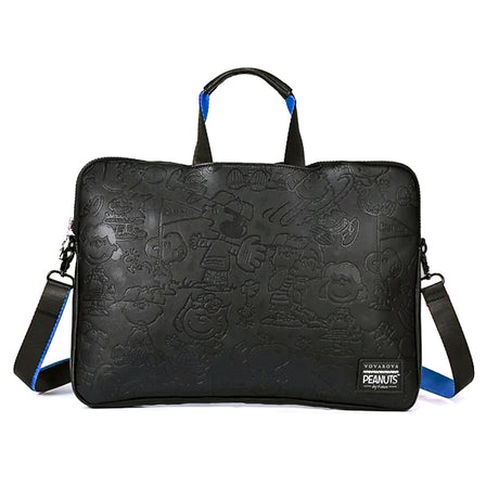 Vovarova x Peanuts - BLACK/Blue - Travelite Computer Bag - Samuel Ashley