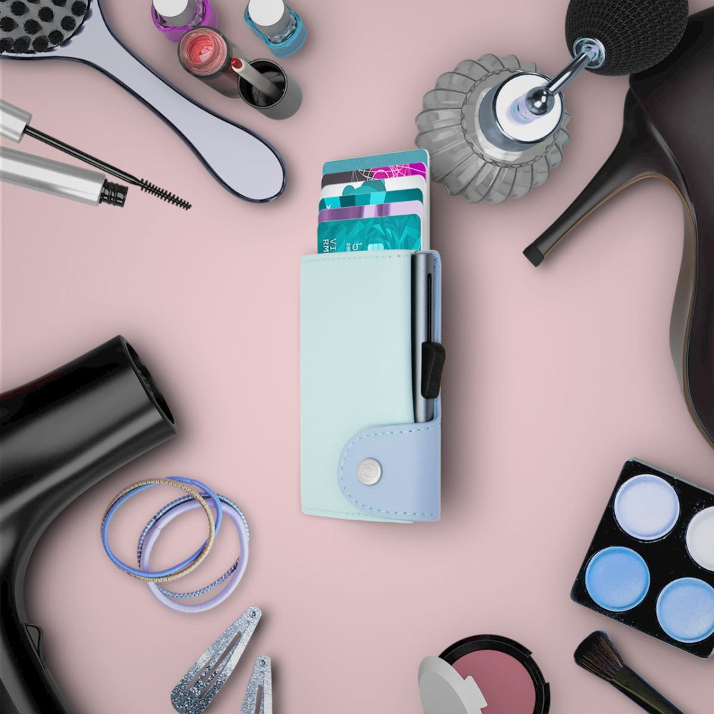 C-Secure RFID Leather Coin Wallet / Cardholder