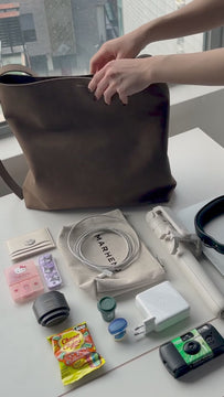MARHEN.J Rouen Nubuck Vegan Shoulder Bag - Samuel Ashley