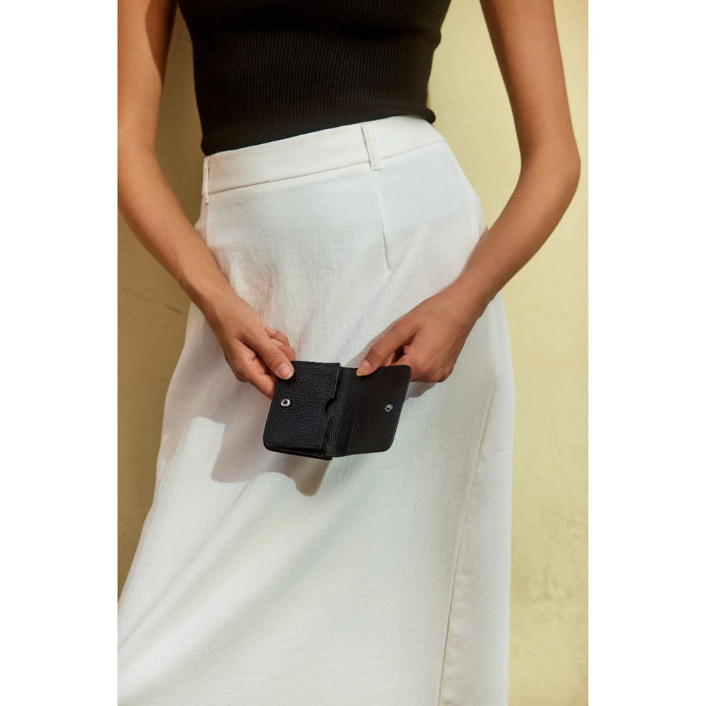 STATUS ANXIETY -  Miles Away Leather Card Holder Wallet - Samuel Ashley