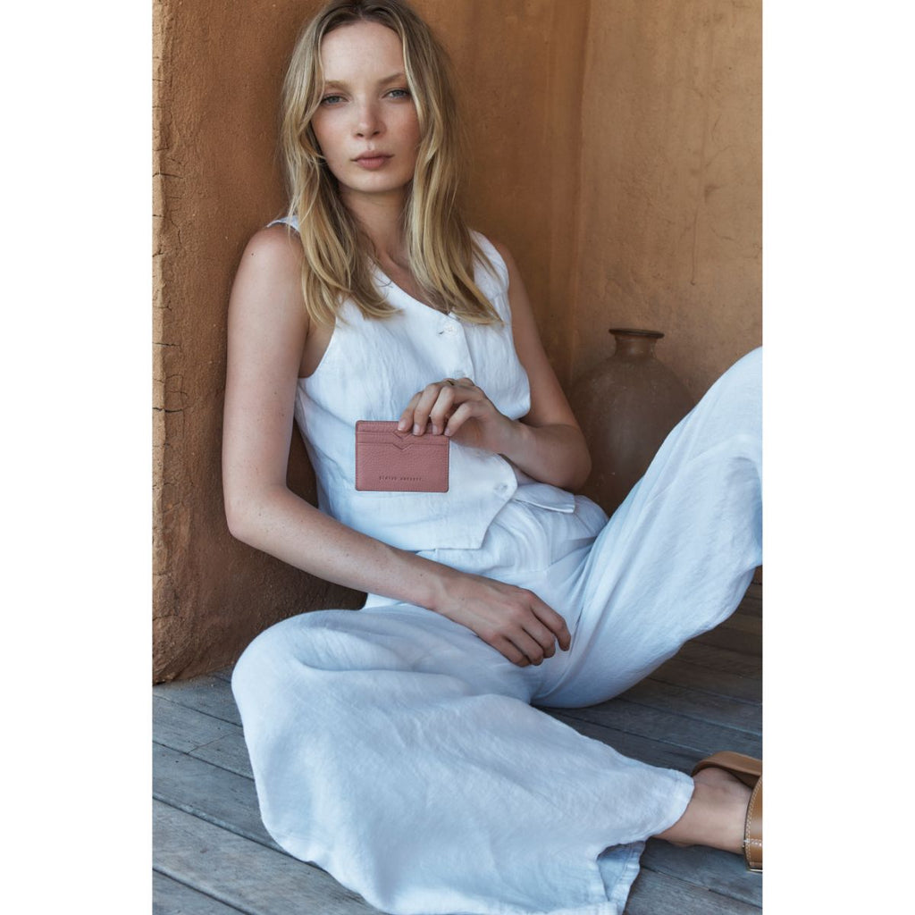 STATUS ANXIETY -  Together For Now Leather Card Holder - Samuel Ashley