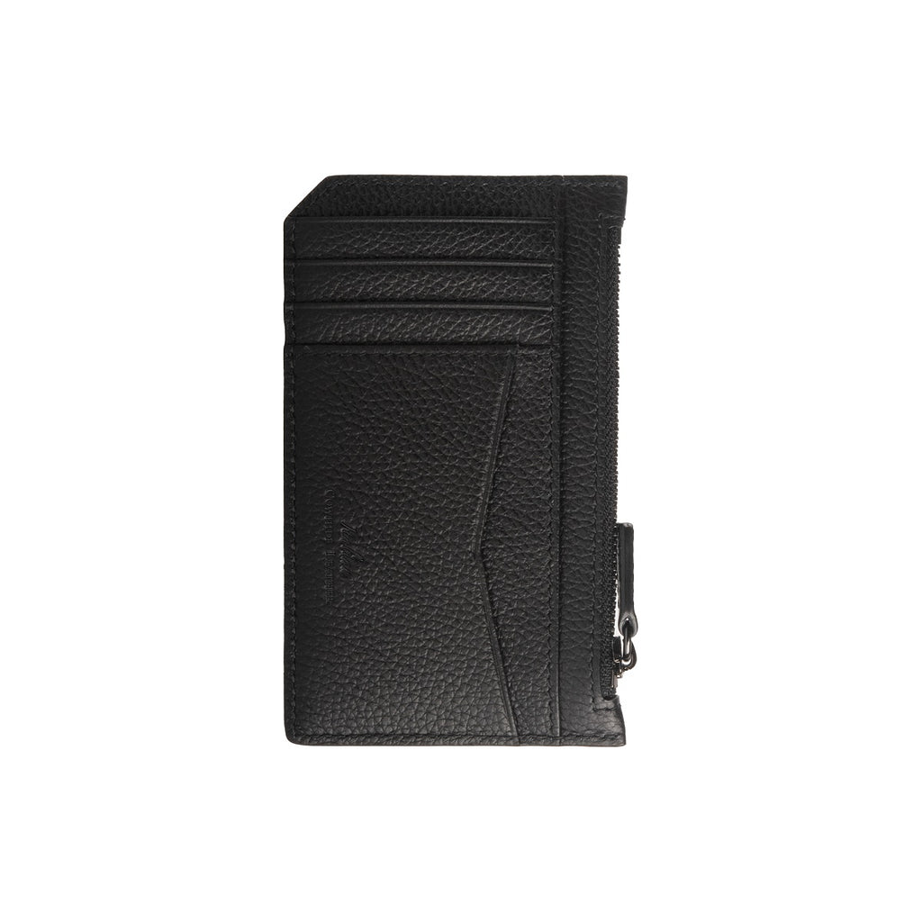Nicky Leather Card Case with Zip Pocket - Samuel Ashley
