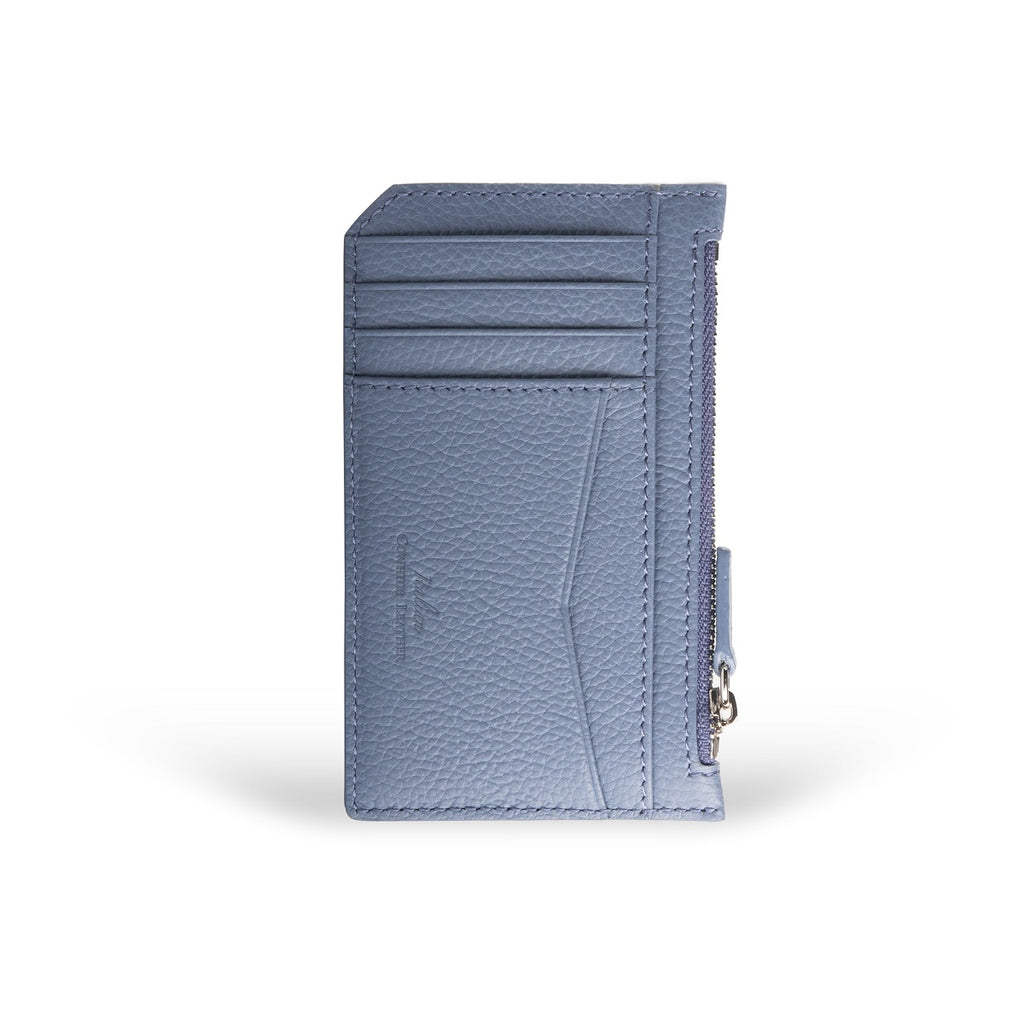 Nicky Leather Card Case with Zip Pocket - Samuel Ashley