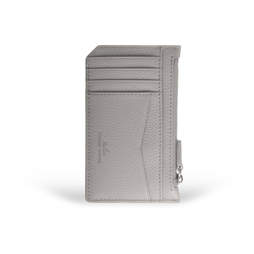 Nicky Leather Card Case with Zip Pocket - Samuel Ashley