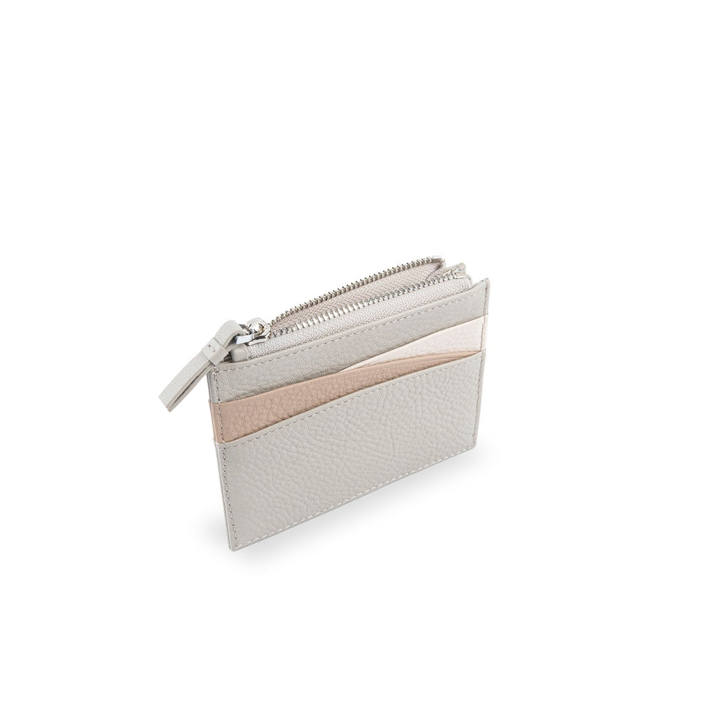 Amber Top Zip Leather Card Holder - Samuel Ashley