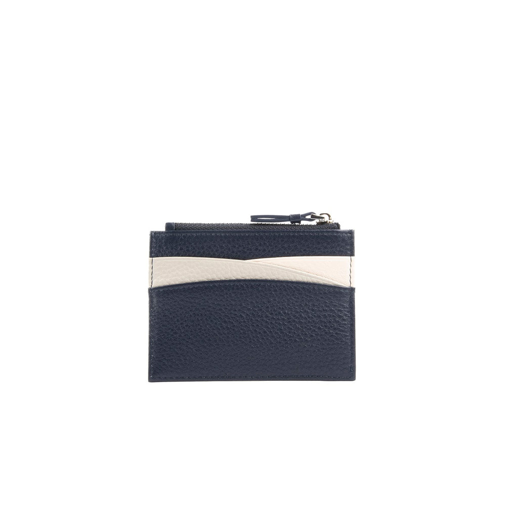 Amber Top Zip Leather Card Holder - Samuel Ashley