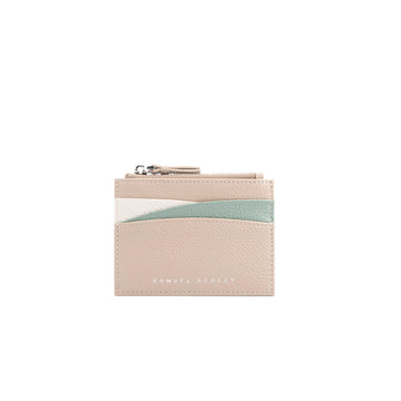 Amber Top Zip Leather Card Holder - Samuel Ashley