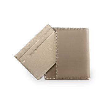 Warren Vertical Leather Wallet w/ Detachable Card Holder (RFID) - Samuel Ashley