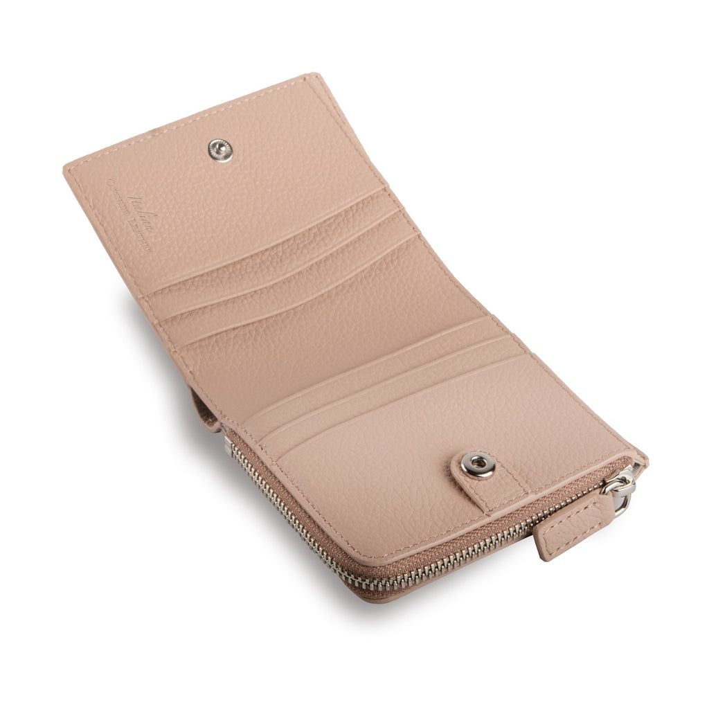 Flora Leather Zip Around Wallet - Samuel Ashley