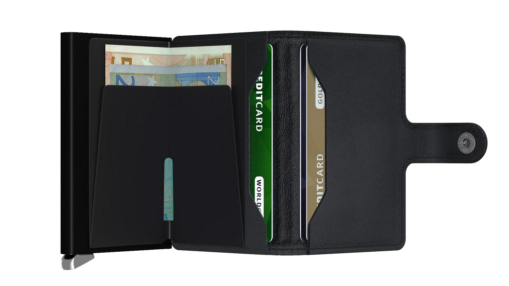 SECRID - Premium Miniwallet Emboss Lines Black - Samuel Ashley