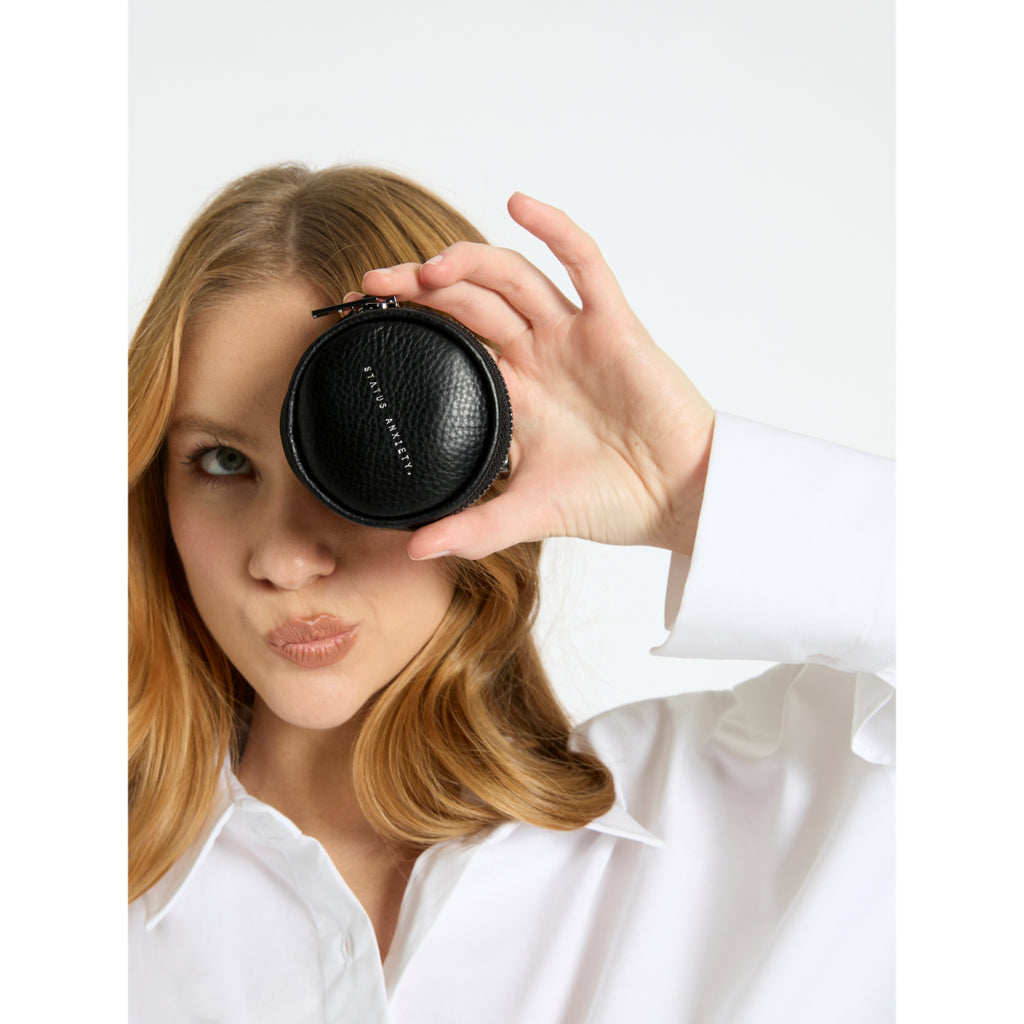 STATUS ANXIETY - Go With Me Leather Zip Around Coin Pouch - Samuel Ashley